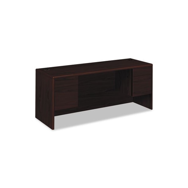 Hon HON, 10700 KNEESPACE CREDENZA, 3/4 HEIGHT PEDESTALS, 72W X 24D X 29.5H, MAHOGANY 10743NN - main